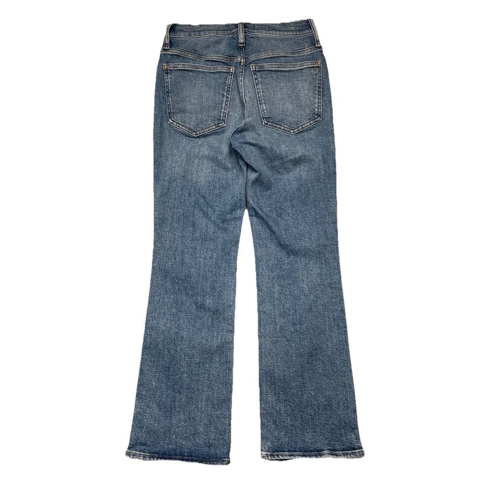 Madewell Kick Out Jeans 26 (26x27) Blue Denim High Mid Stretch Bootcut Womens - Picture 2 of 10